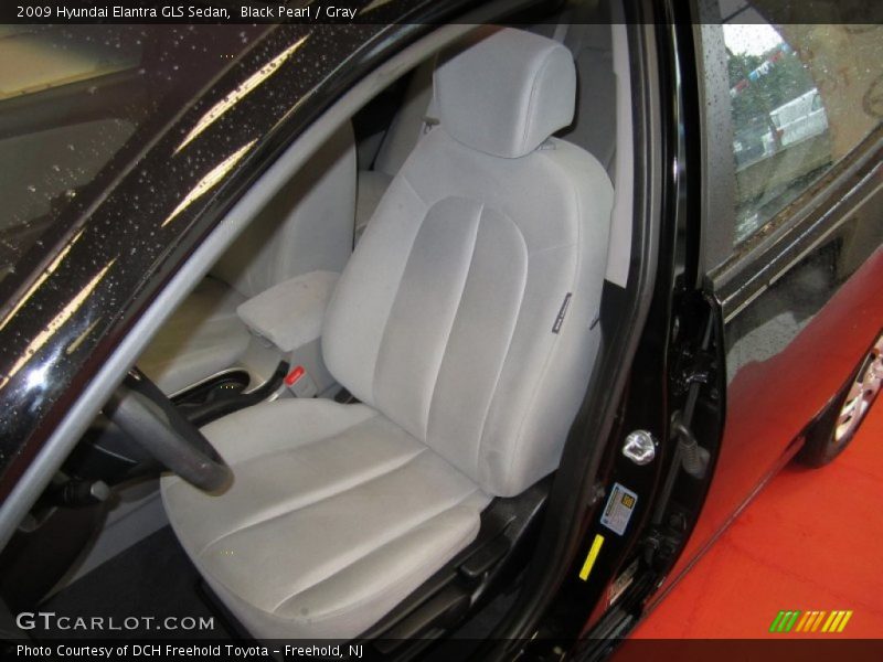 Black Pearl / Gray 2009 Hyundai Elantra GLS Sedan
