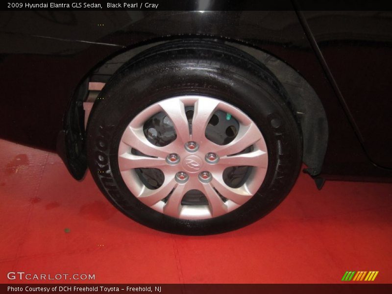 Black Pearl / Gray 2009 Hyundai Elantra GLS Sedan