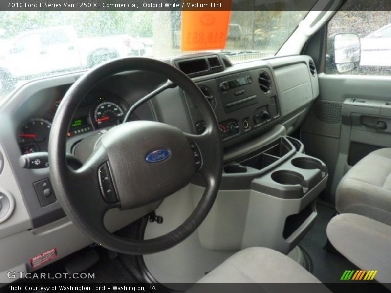 Oxford White / Medium Flint 2010 Ford E Series Van E250 XL Commericial