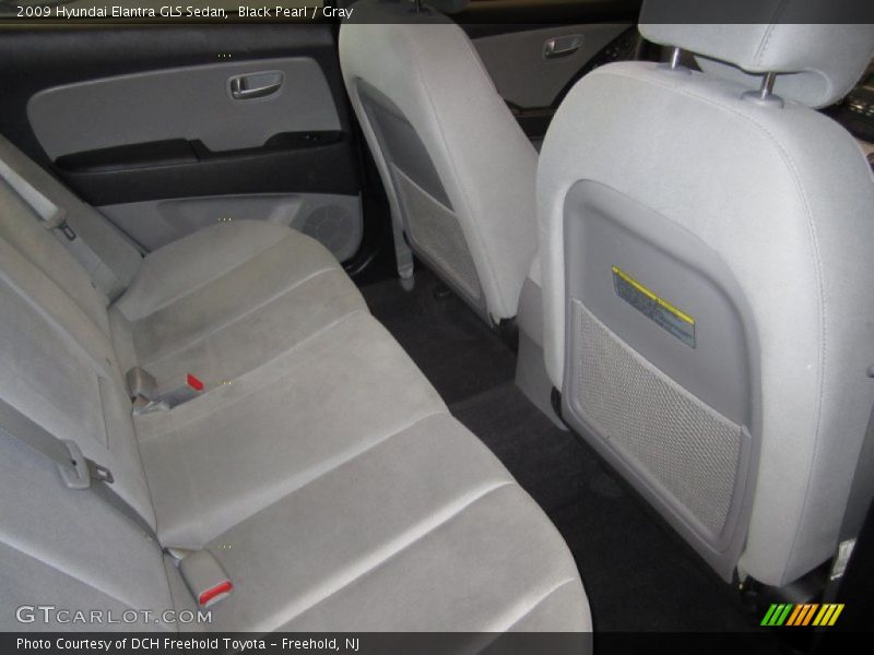 Black Pearl / Gray 2009 Hyundai Elantra GLS Sedan