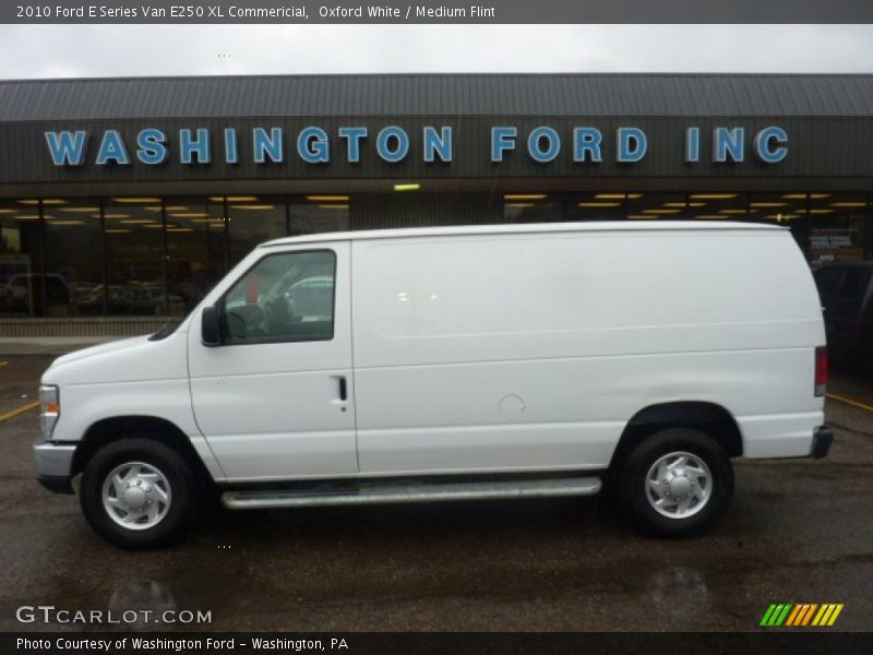 Oxford White / Medium Flint 2010 Ford E Series Van E250 XL Commericial