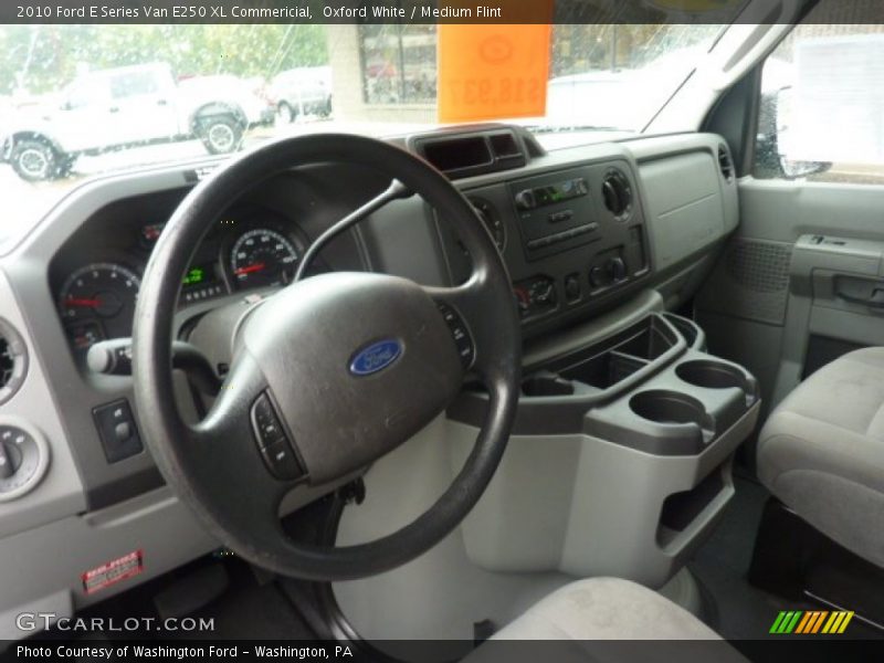 Oxford White / Medium Flint 2010 Ford E Series Van E250 XL Commericial