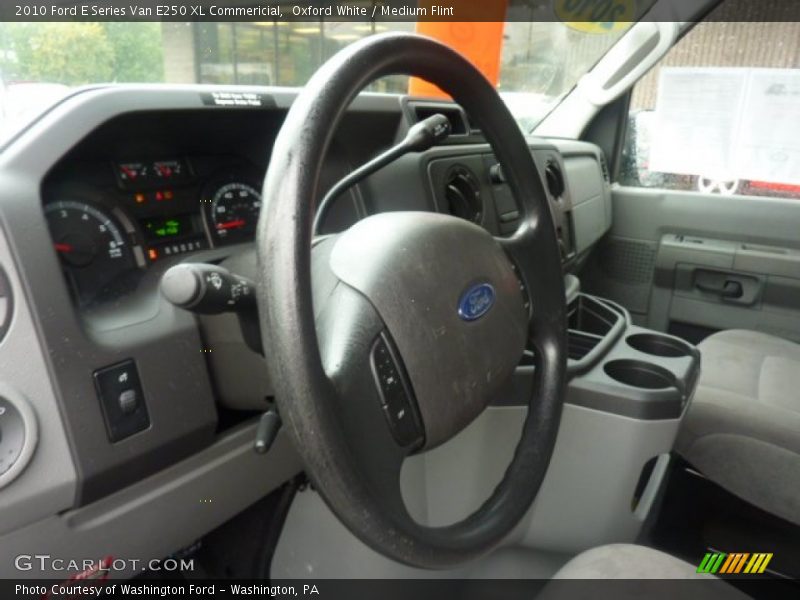 Oxford White / Medium Flint 2010 Ford E Series Van E250 XL Commericial