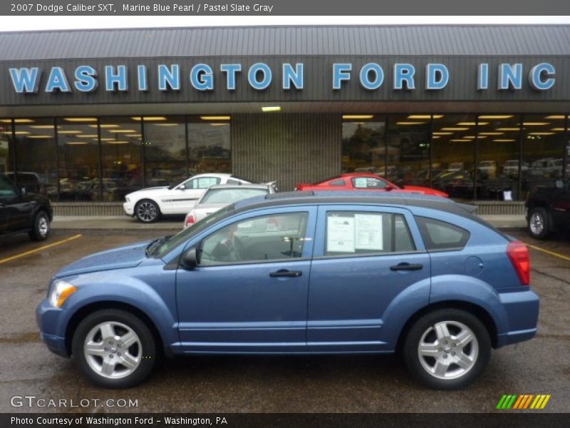 Marine Blue Pearl / Pastel Slate Gray 2007 Dodge Caliber SXT