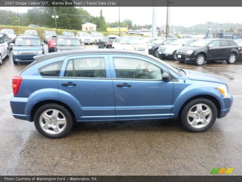 Marine Blue Pearl / Pastel Slate Gray 2007 Dodge Caliber SXT
