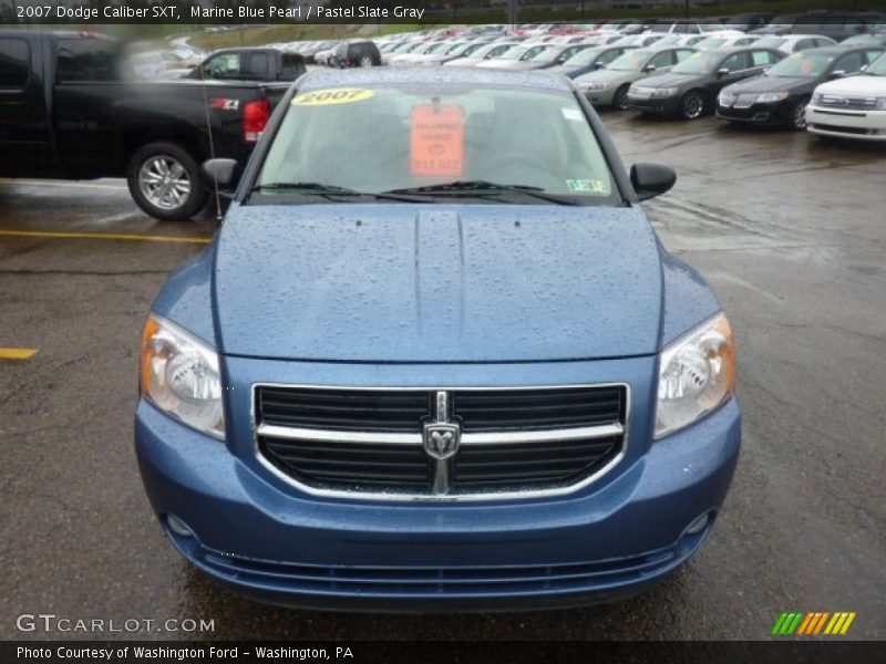 Marine Blue Pearl / Pastel Slate Gray 2007 Dodge Caliber SXT