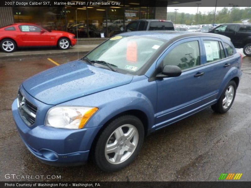 Marine Blue Pearl / Pastel Slate Gray 2007 Dodge Caliber SXT