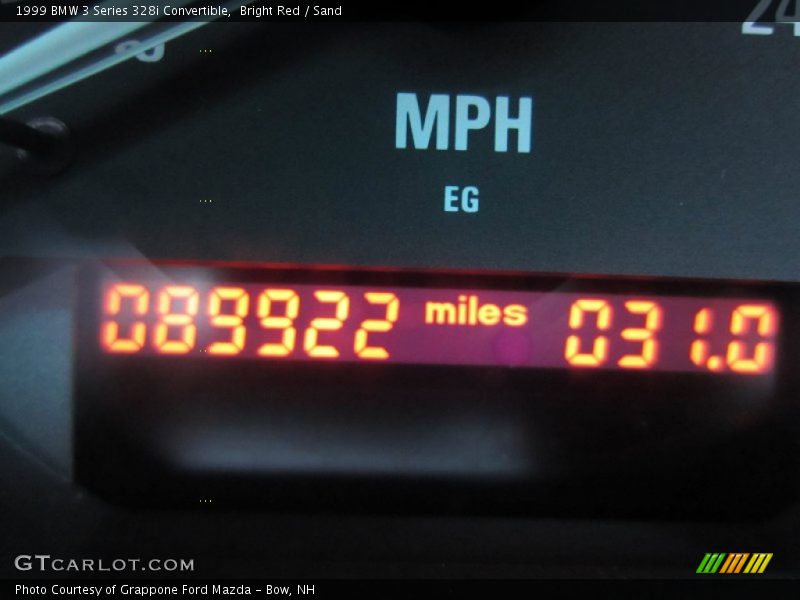 Bright Red / Sand 1999 BMW 3 Series 328i Convertible