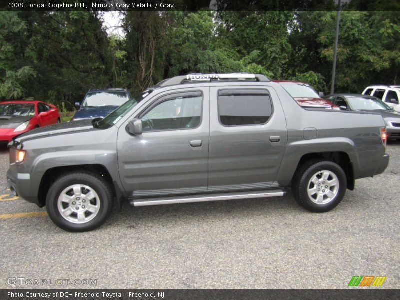 Nimbus Gray Metallic / Gray 2008 Honda Ridgeline RTL