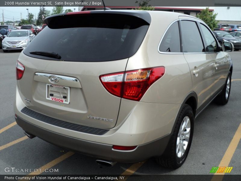 Satin Beige Metallic / Beige 2008 Hyundai Veracruz SE