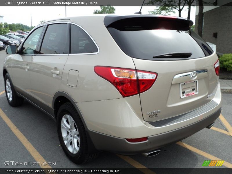 Satin Beige Metallic / Beige 2008 Hyundai Veracruz SE