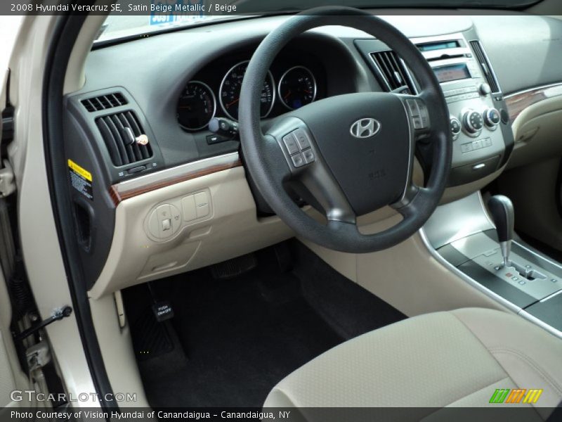 Satin Beige Metallic / Beige 2008 Hyundai Veracruz SE