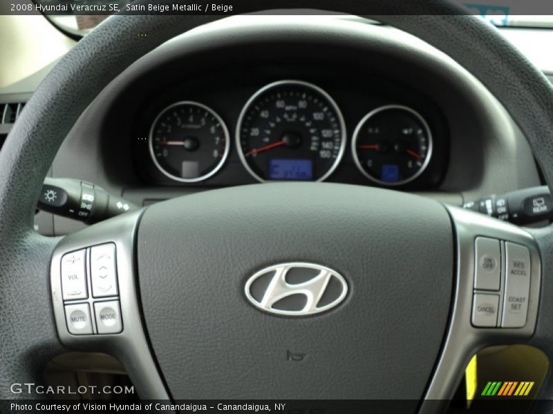 Satin Beige Metallic / Beige 2008 Hyundai Veracruz SE