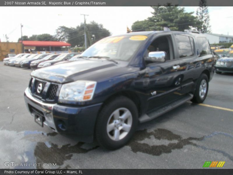 Majestic Blue / Graphite/Titanium 2007 Nissan Armada SE