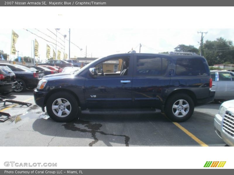 Majestic Blue / Graphite/Titanium 2007 Nissan Armada SE
