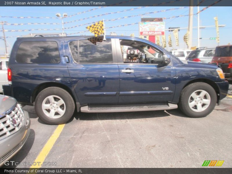 Majestic Blue / Graphite/Titanium 2007 Nissan Armada SE