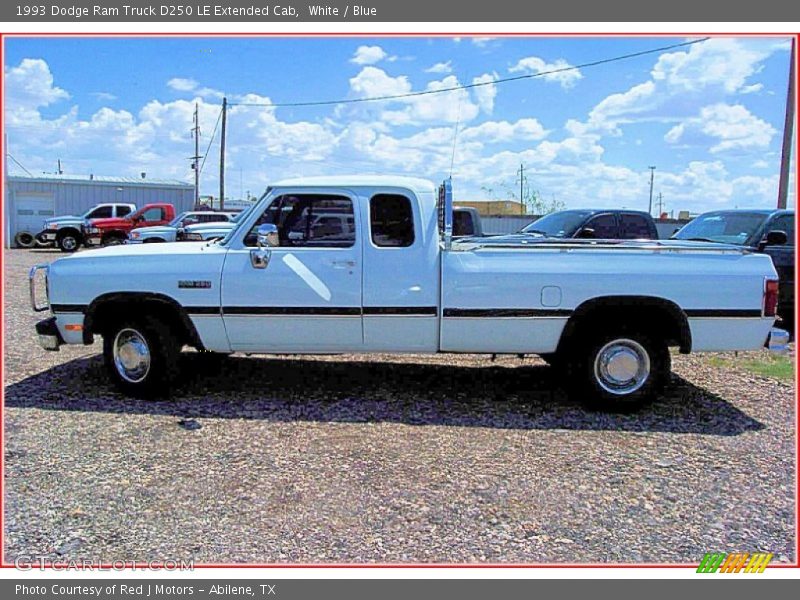  1993 Ram Truck D250 LE Extended Cab White