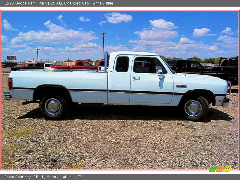  1993 Ram Truck D250 LE Extended Cab White