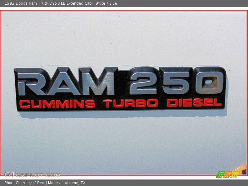  1993 Ram Truck D250 LE Extended Cab Logo