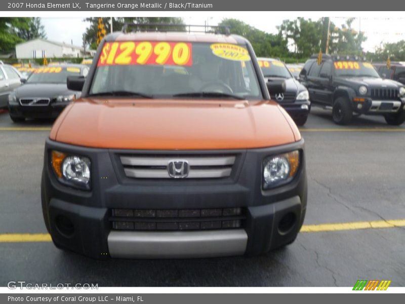Tangerine Orange Metallic / Black/Titanium 2007 Honda Element LX