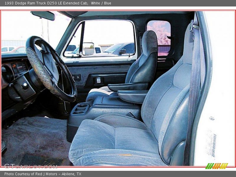  1993 Ram Truck D250 LE Extended Cab Blue Interior