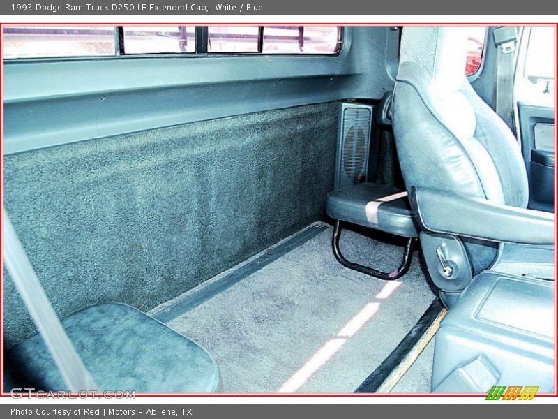  1993 Ram Truck D250 LE Extended Cab Blue Interior