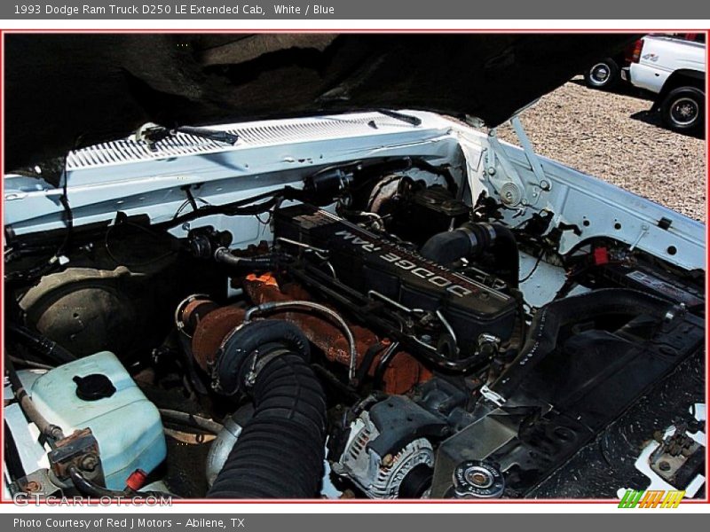  1993 Ram Truck D250 LE Extended Cab Engine - 5.9 Liter OHV 12-Valve Cummins Turbo-Diesel Inline 6 Cylinder