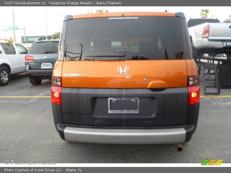 Tangerine Orange Metallic / Black/Titanium 2007 Honda Element LX