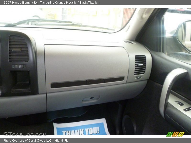 Tangerine Orange Metallic / Black/Titanium 2007 Honda Element LX