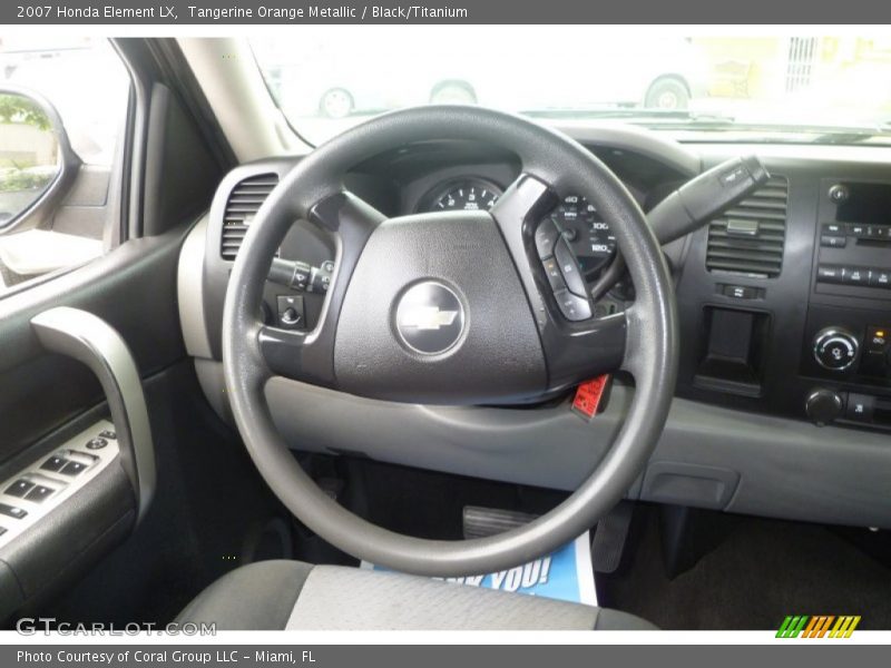 Tangerine Orange Metallic / Black/Titanium 2007 Honda Element LX