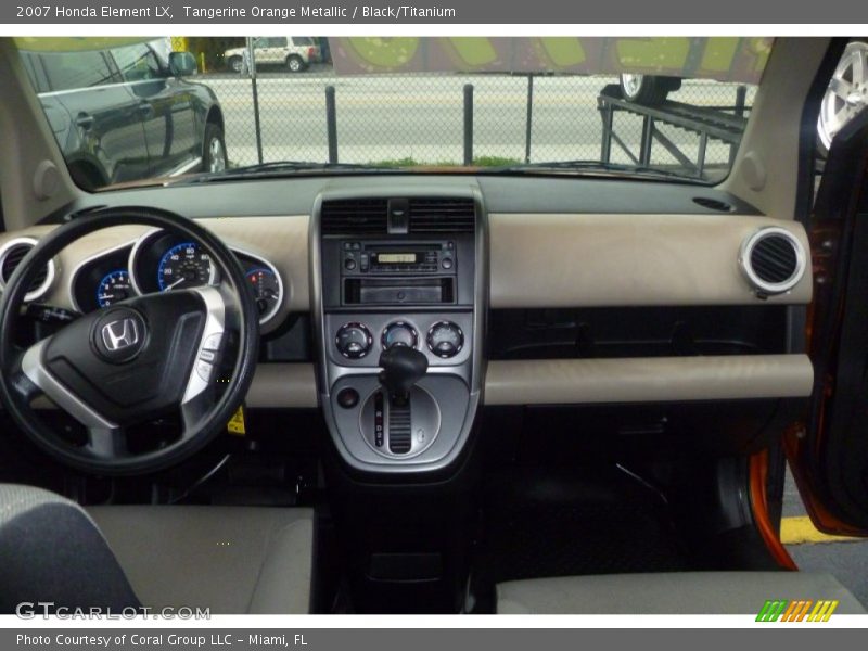 Tangerine Orange Metallic / Black/Titanium 2007 Honda Element LX