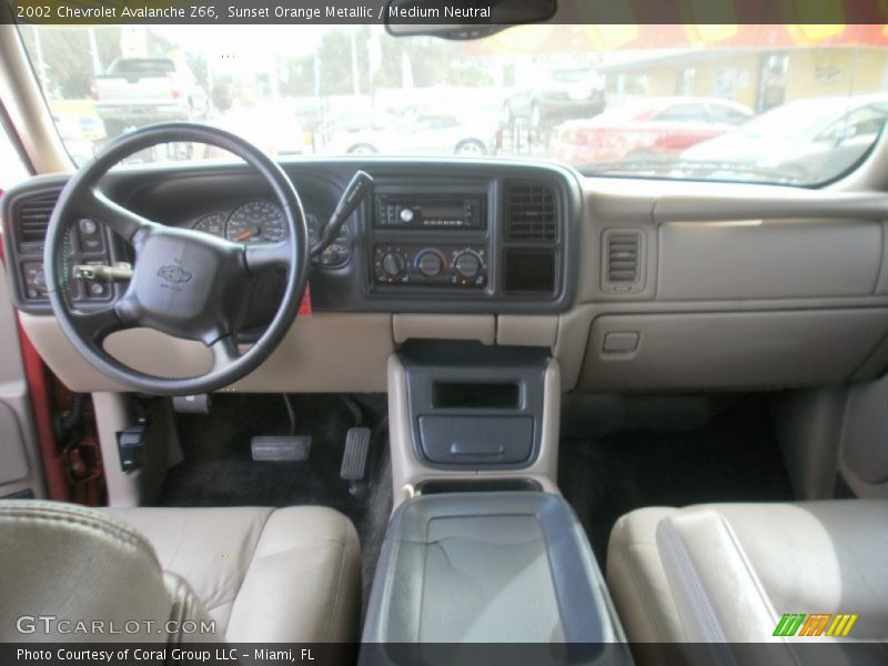 Sunset Orange Metallic / Medium Neutral 2002 Chevrolet Avalanche Z66