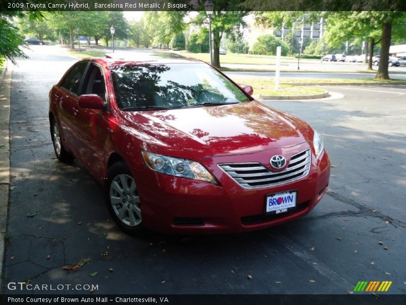 Barcelona Red Metallic / Bisque 2009 Toyota Camry Hybrid