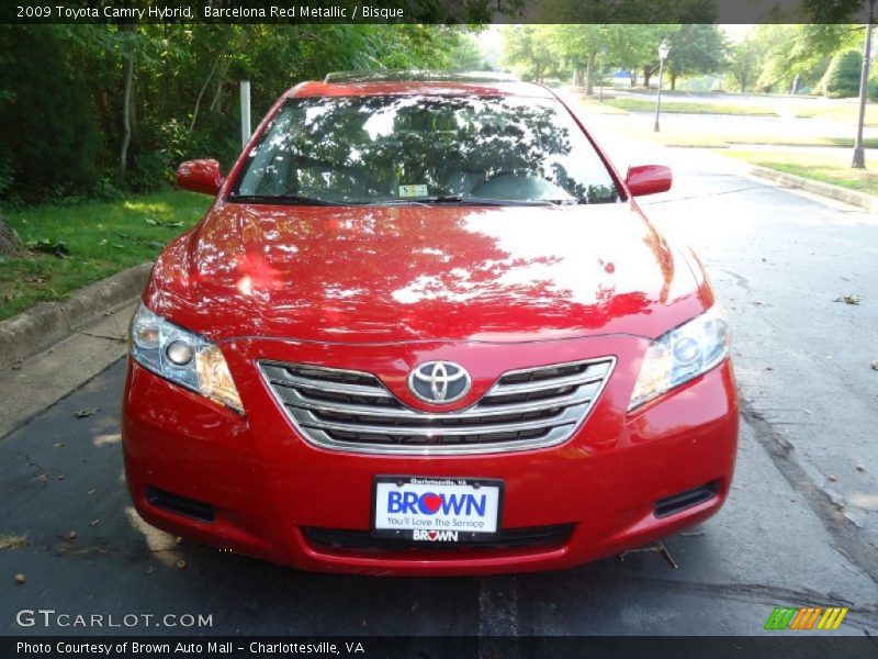 Barcelona Red Metallic / Bisque 2009 Toyota Camry Hybrid