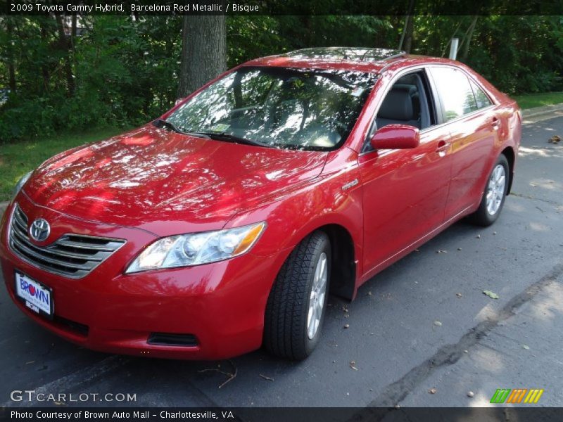 Barcelona Red Metallic / Bisque 2009 Toyota Camry Hybrid