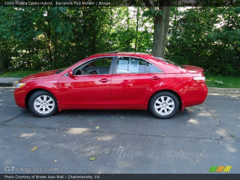 Barcelona Red Metallic / Bisque 2009 Toyota Camry Hybrid