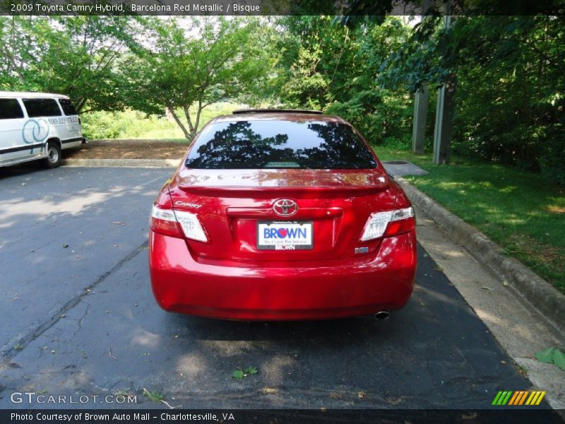 Barcelona Red Metallic / Bisque 2009 Toyota Camry Hybrid