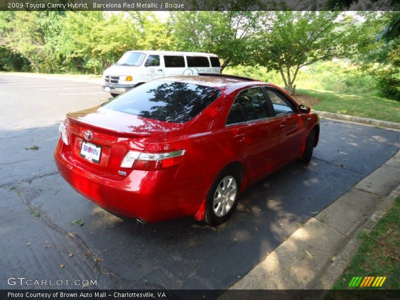 Barcelona Red Metallic / Bisque 2009 Toyota Camry Hybrid