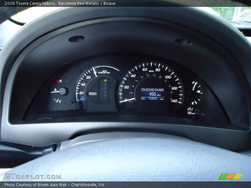 Barcelona Red Metallic / Bisque 2009 Toyota Camry Hybrid