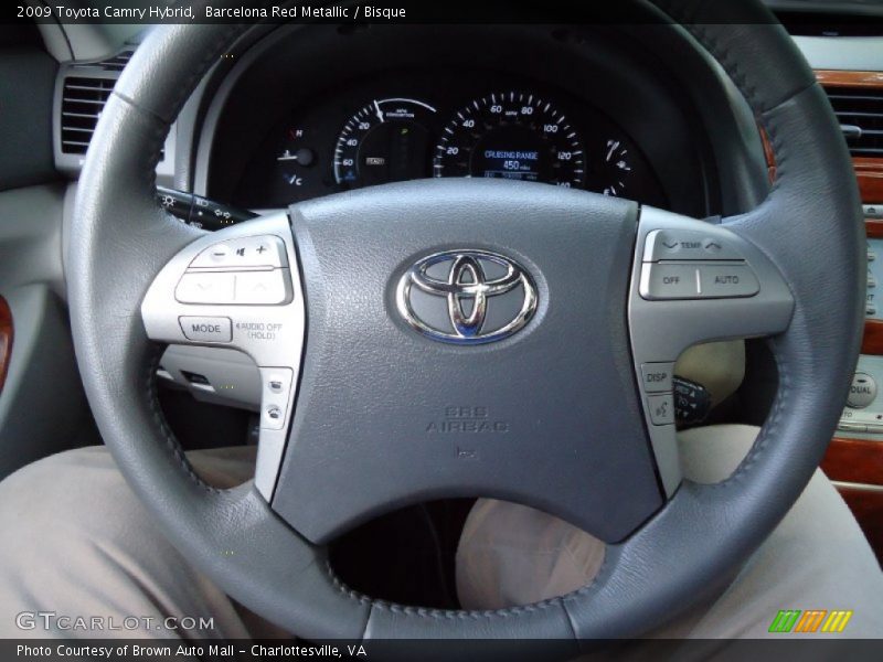 Barcelona Red Metallic / Bisque 2009 Toyota Camry Hybrid