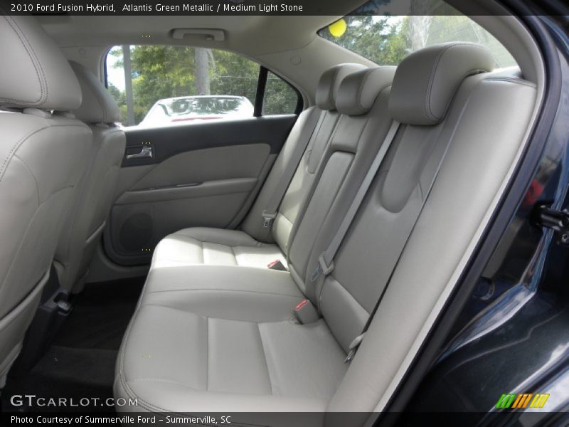 Atlantis Green Metallic / Medium Light Stone 2010 Ford Fusion Hybrid