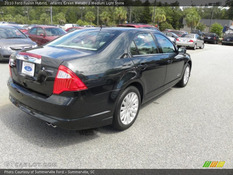 Atlantis Green Metallic / Medium Light Stone 2010 Ford Fusion Hybrid