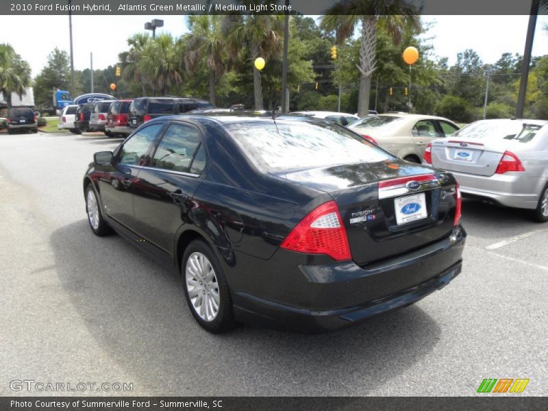 Atlantis Green Metallic / Medium Light Stone 2010 Ford Fusion Hybrid