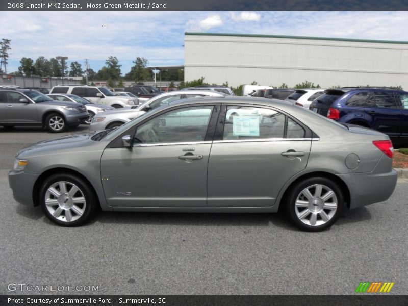 Moss Green Metallic / Sand 2008 Lincoln MKZ Sedan