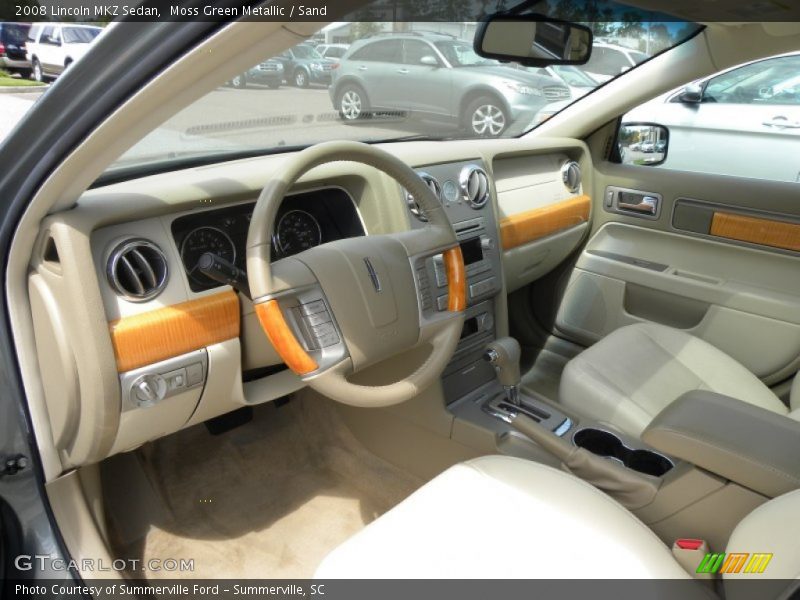 Moss Green Metallic / Sand 2008 Lincoln MKZ Sedan