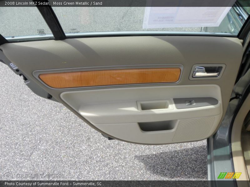 Moss Green Metallic / Sand 2008 Lincoln MKZ Sedan