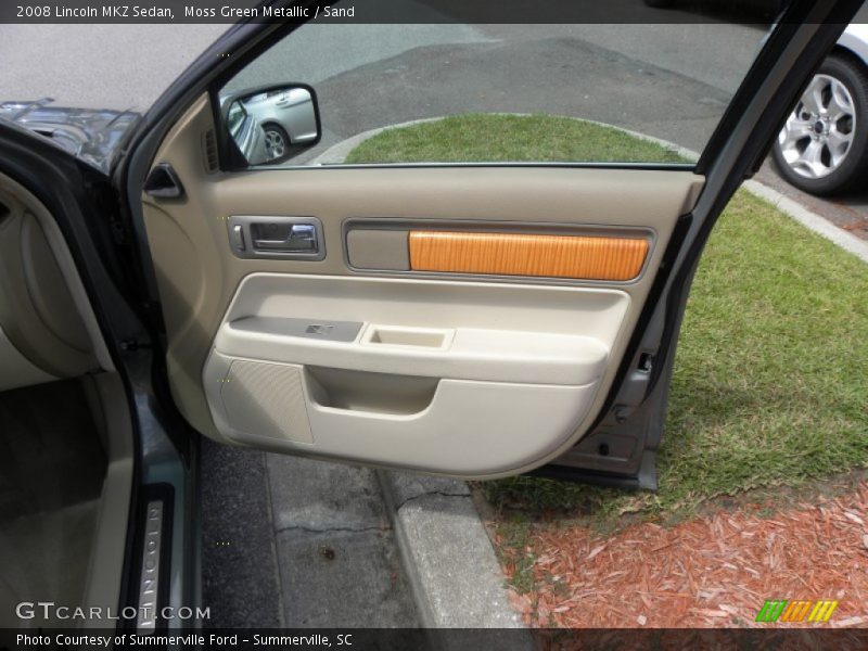 Moss Green Metallic / Sand 2008 Lincoln MKZ Sedan