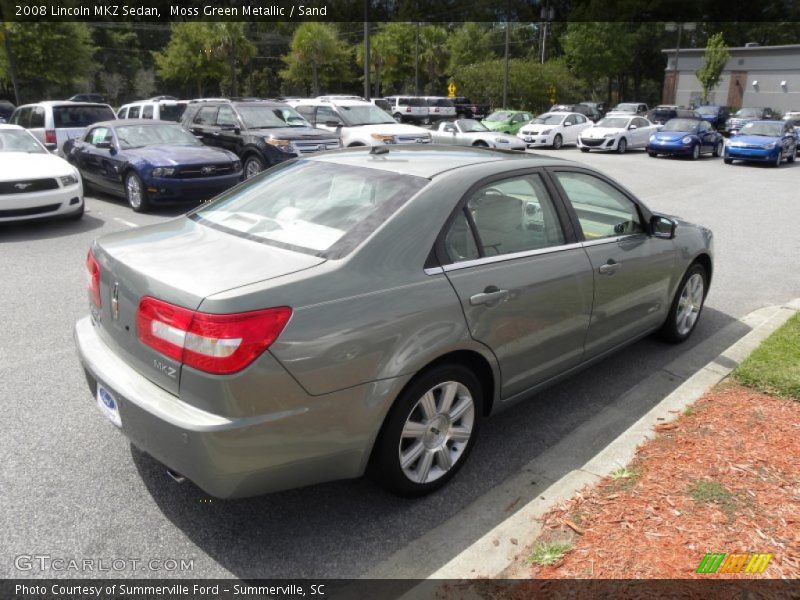 Moss Green Metallic / Sand 2008 Lincoln MKZ Sedan