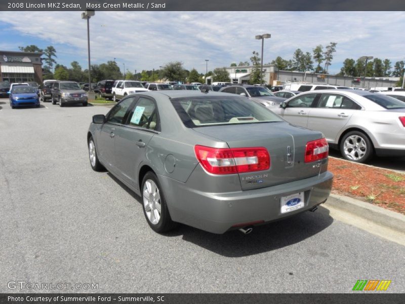 Moss Green Metallic / Sand 2008 Lincoln MKZ Sedan