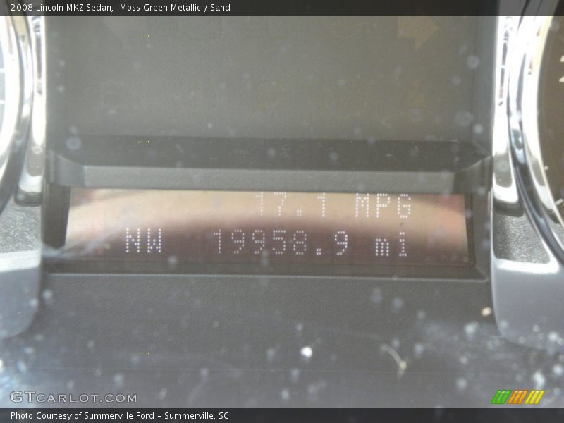 Moss Green Metallic / Sand 2008 Lincoln MKZ Sedan